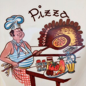 Set Of 3 Vintage Pizza Plates Manufactured Cos met Made In Italy 80s Set Of 3 Vintage Pizza Plates Manufactured Cos met Made In Italy 80s