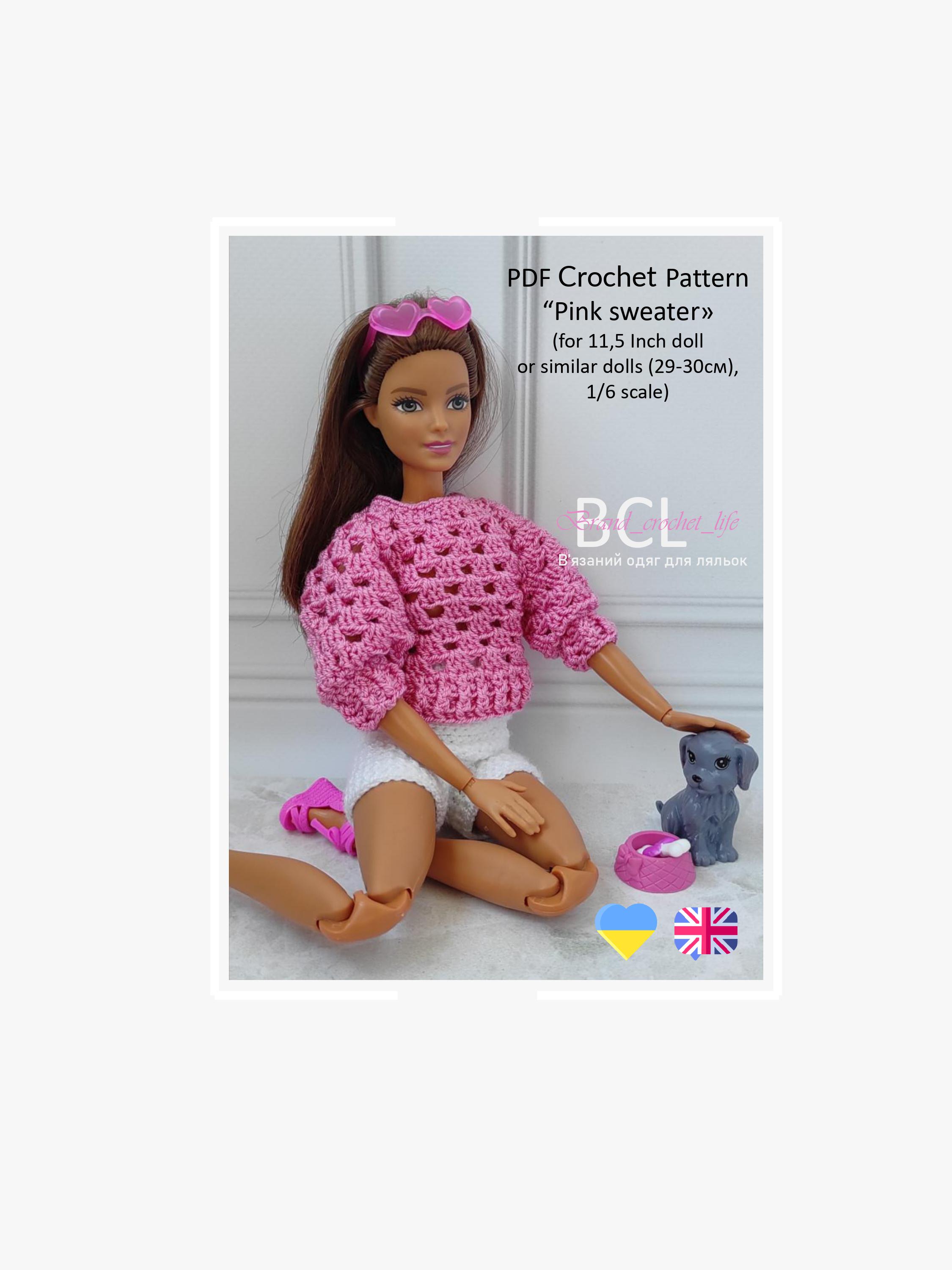 Barbie Oversized Hoodie, Sweater Jurk voor Meisjes (Wit/Roze, 5-6 Jaar
