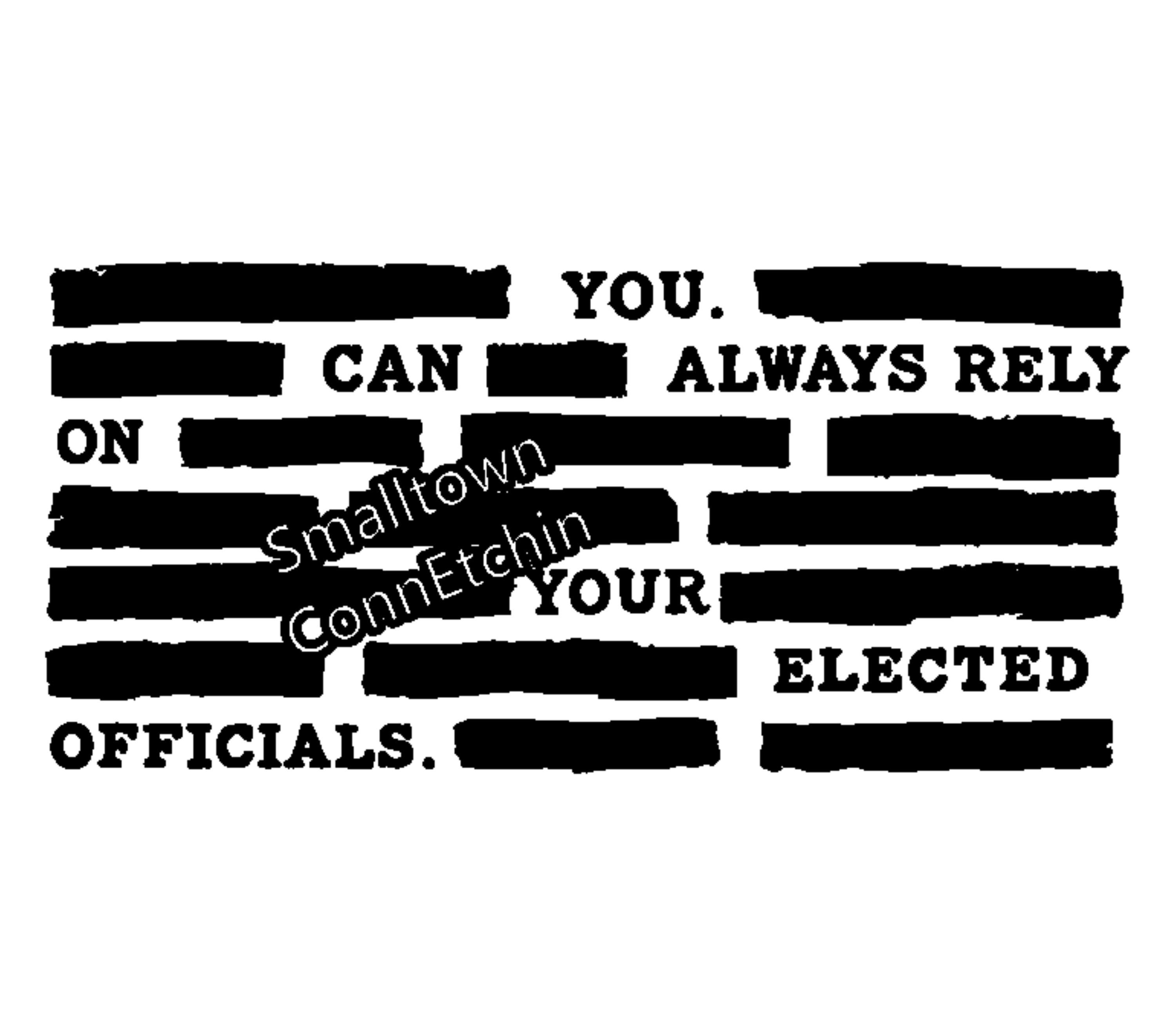 Redacted Satire Shirt Design | Laser Cut File (SVG, DXF, PNG) (digital ...