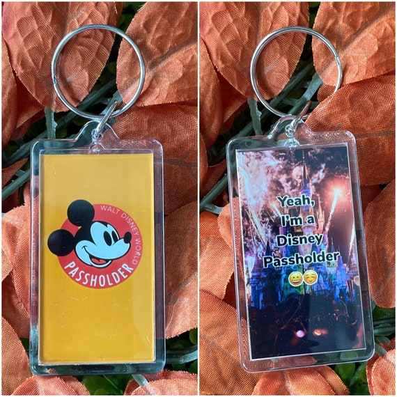Disney Passholder Keychain Etsy