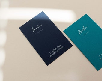 Namenskarten zur Hochzeit "Wave" / Platzkarten / minimalistisch & modern
