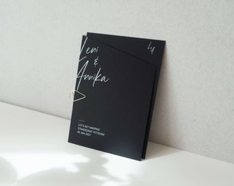 Einladungskarte zur Hochzeit "Modern Love" / Hochzeitseinladung / minimalistisch & modern