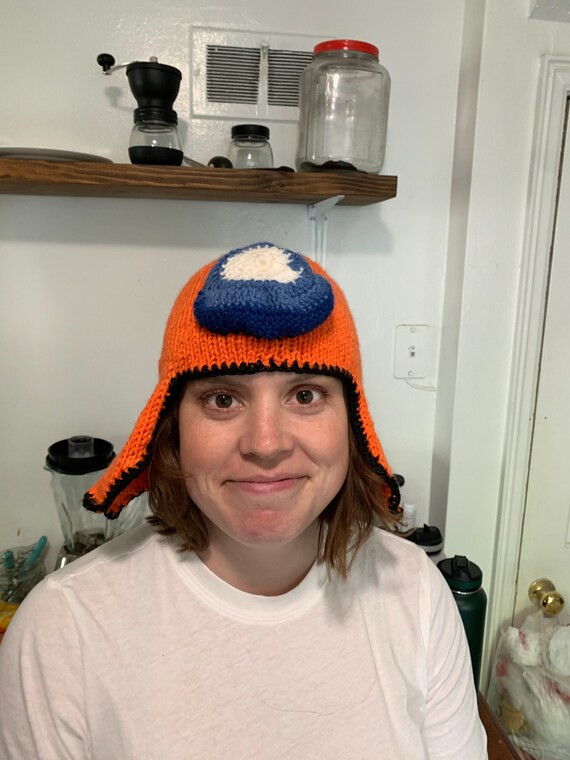 Orange Among Us Hat Home Etsy