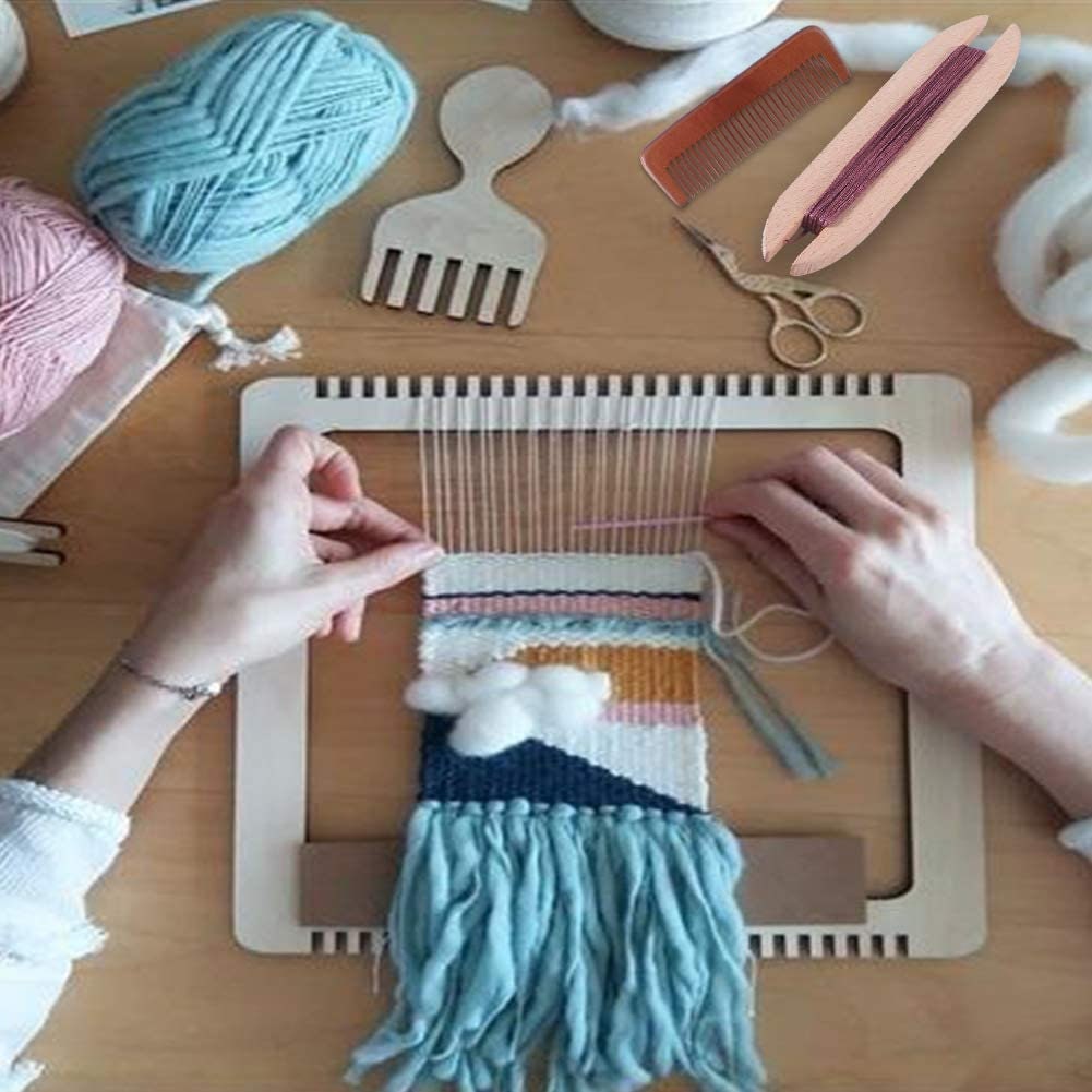 Weaving Tool Kit Including 1 Pc Wood Knitting Looms Shuttle Etsy