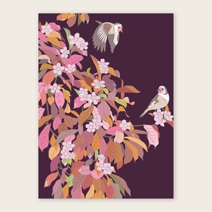 Klappkarte "Vögel" mit Briefumschlag