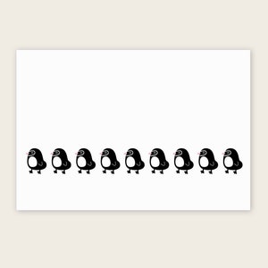 Postkarte "Pinguine"