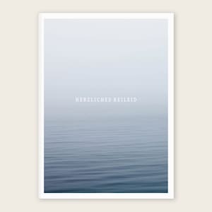 Klappkarte "Herzliches Beileid" mit Briefumschlag