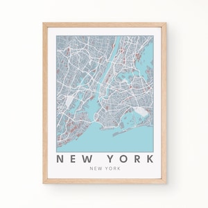 New York Karte, Airbnb Karte, New York Karte Kunst, New York zum ausdrucken, New York City Poster, Karte von New York Kunstdruck großer New Yorker Druck