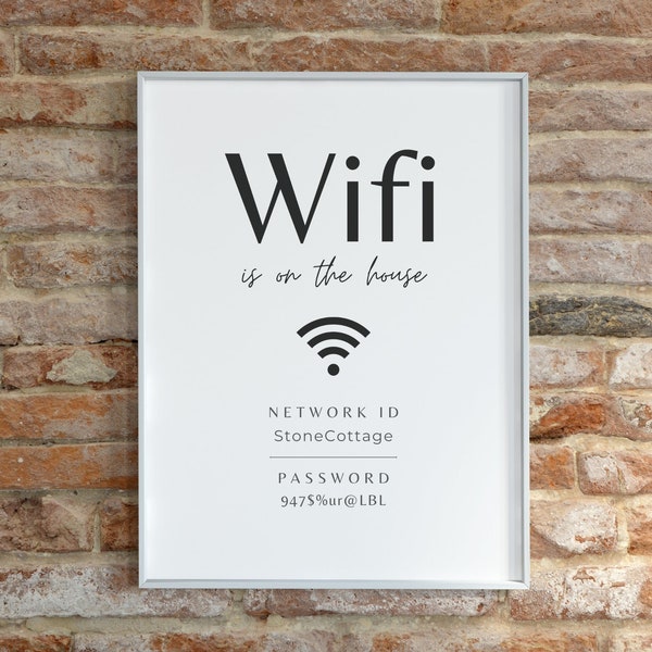 Free Wifi - Etsy