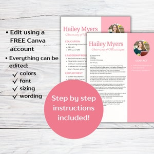 Sorority Resume Template With Photo - Il 300x300.5814980679 391m 