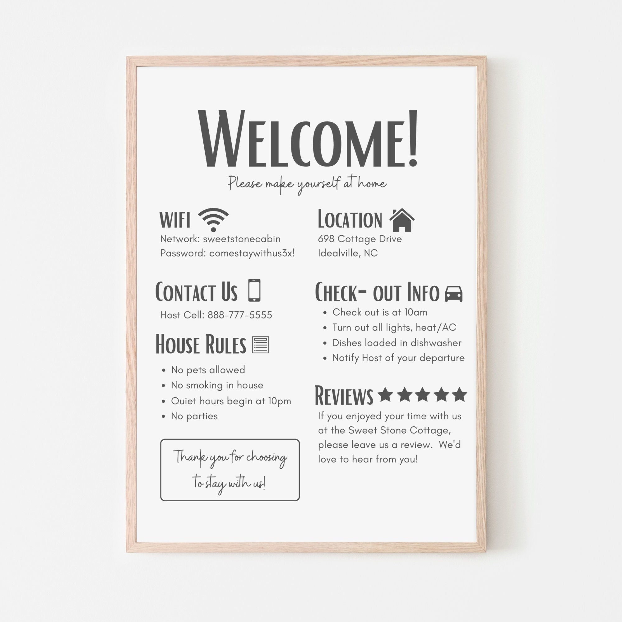 Cartello con scritta Welcome to My Home con