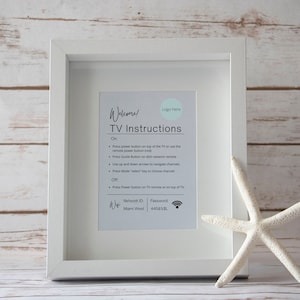 Rental House TV Instructions, Airbnb TV Directions, VRBO Instructions