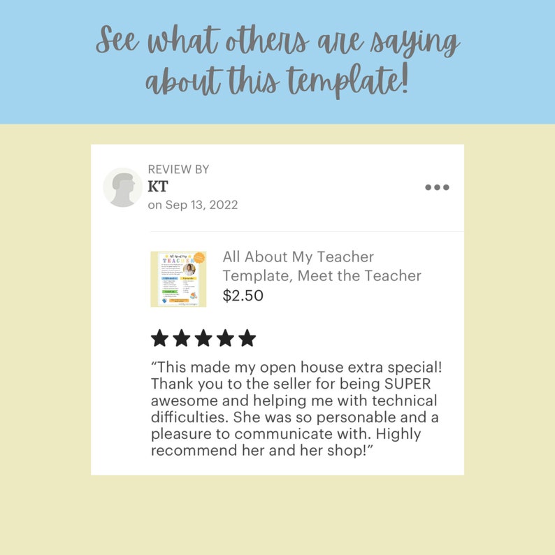All About My Teacher Template Meet the Teacher Printable Get - Etsy