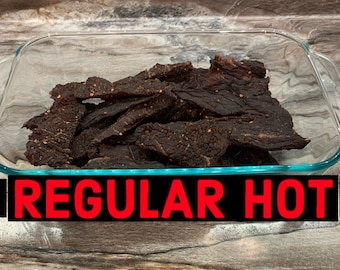 Black Belt REGULAR HOT Homemade Angus Beef Jerky