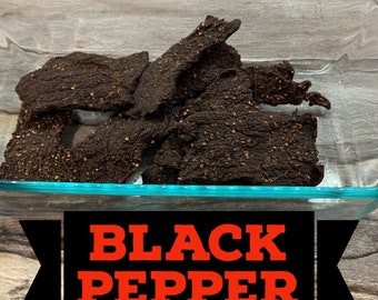 Black Belt BLACK PEPPER Homemade Angus Beef Jerky