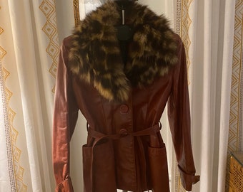 genuine fur trim coat