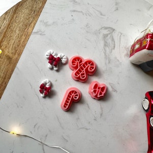 Christmas Cutters, Christmas Lolipop Cane Clay Cutter, Christmas Polymer Clay Cutters, Holiday Clay Cutters, Polymer Clay Earrings