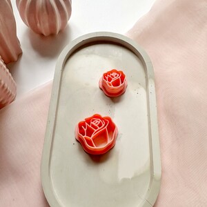Rose flower valentine polymer clay cutter/ Sharp Cutter For Polymer Clay / Polymer Clay Cutter / Flower Cutter / Smile Cutter