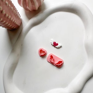Valentine Wings Polymer Clay Cutter | Valentines Day Clay Cutters| Valentine&#39;s Dangle