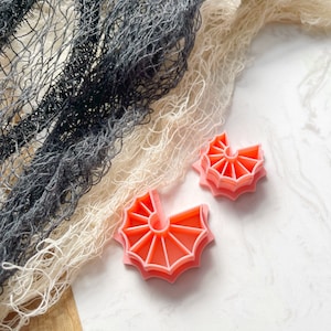 Spiderweb Embosser Clay Cutter, Polymer Clay Shape Cutters, Halloween, Earrings, Spider Web   Halloween Embosser