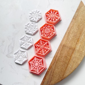 Snowflake Polymer Clay Cutter| Christmas Earring Clay Cutter | Winter Holiday Earring Cutters