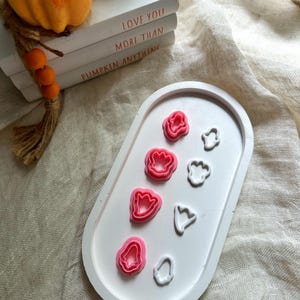 Cute Ghost Polymer Clay Earring Cutter (Embossing) | Halloween Clay Cutter | Fall (Autumn) Earring Cutters |Fall clay cutter bundle| Fall