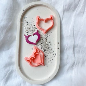 Valentine XO Clay Cutter | Valentines Day Clay Cutters| Valentine&#39;s Dangle