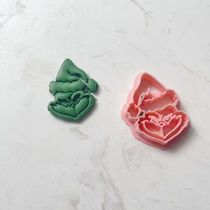Grinch Polymer Clay Cutter /Festive grinch | polymer clay cutter | Christmas clay cutter