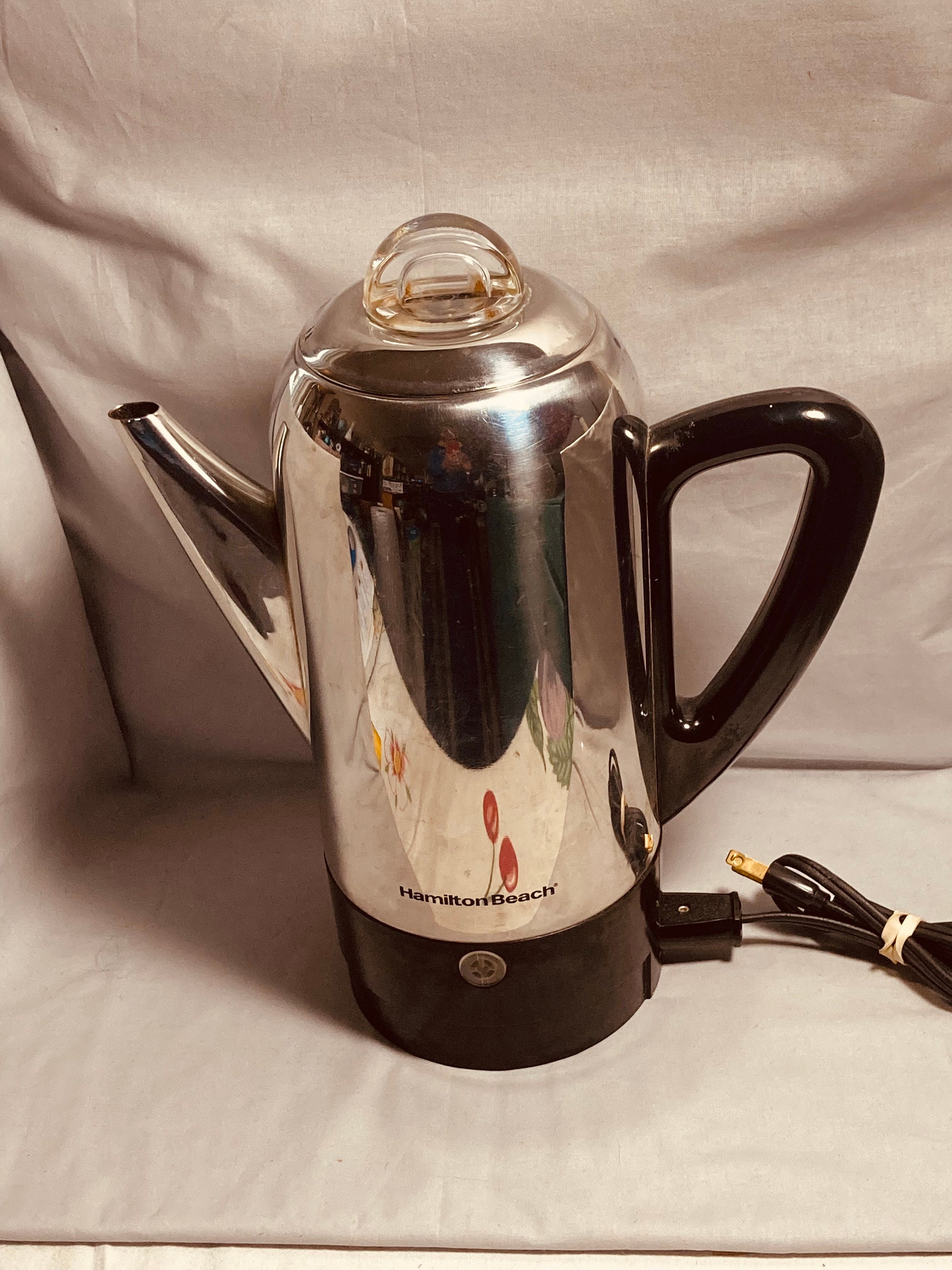 Hamilton Beach Stainless Steel 12 Cup Percolator Coffee Pot 