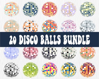Disco balls design, Party items, Dance Music Elements, Svg Jpg Png Files, Instant Download