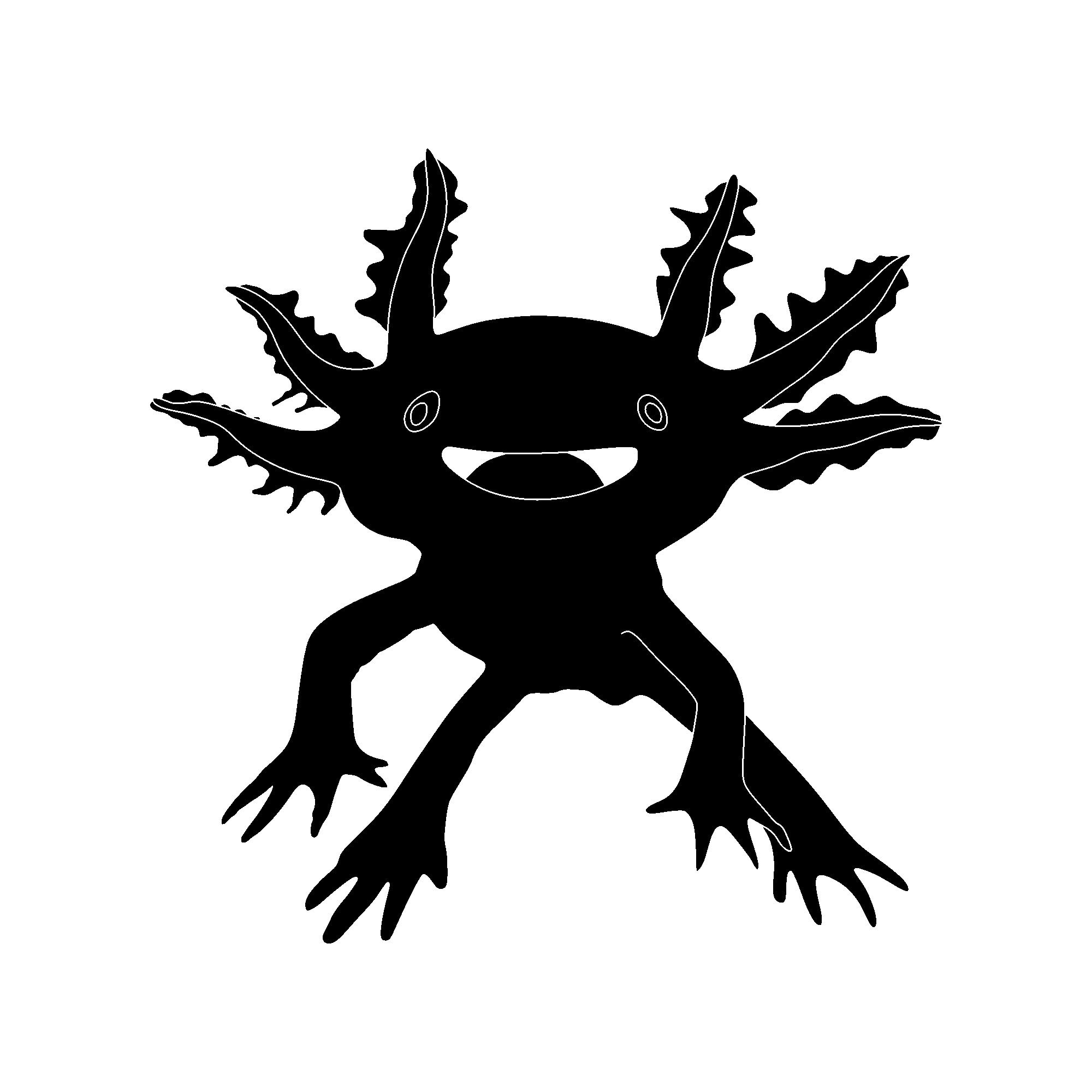 Smiling Axolotl, Amphibian Creature, Tiger Salamander, Water Animal