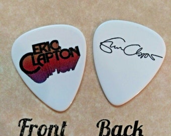 ERIC CLAPTON band logo signature guitar pick CLAPTON Q 