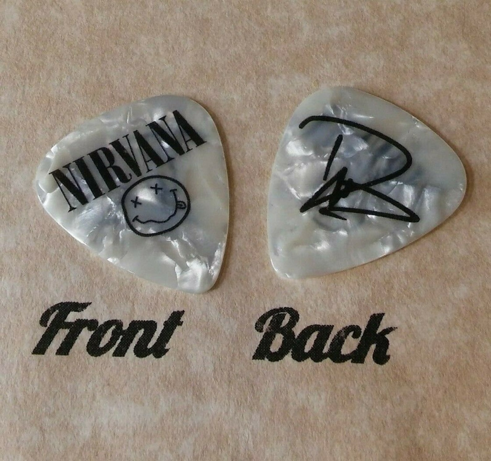 NIRVANA band novelty Dave Grohl Signature logo guitar pick Etsy