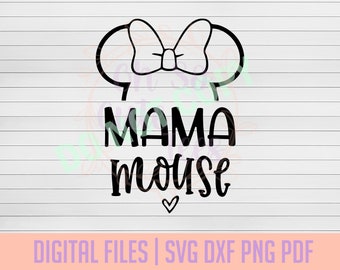 Mamá Ratón DESCARGA DIGITAL svg, dxf, png, pdf