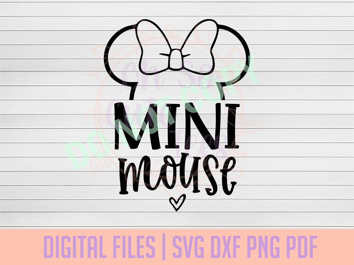 Mini Mouse Layout Design Mini Mouse DIGITAL DOWNLOAD Svg, Dxf, Png, Pdf - Etsy