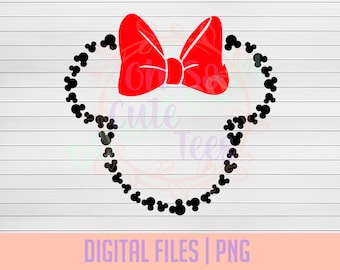 Cabeza de Minnie DESCARGA DIGITAL svg, dxf, png, pdf