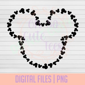 Mickey Head DIGITAL DOWNLOAD svg, dxf, png, pdf
