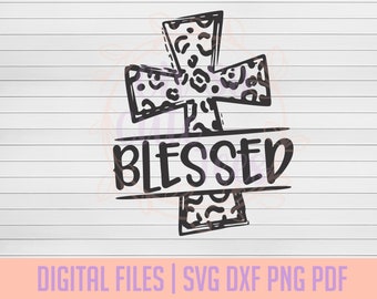 Religious svg instant download blessed cross SVG Blessed SVG file commercial use, Christian svg