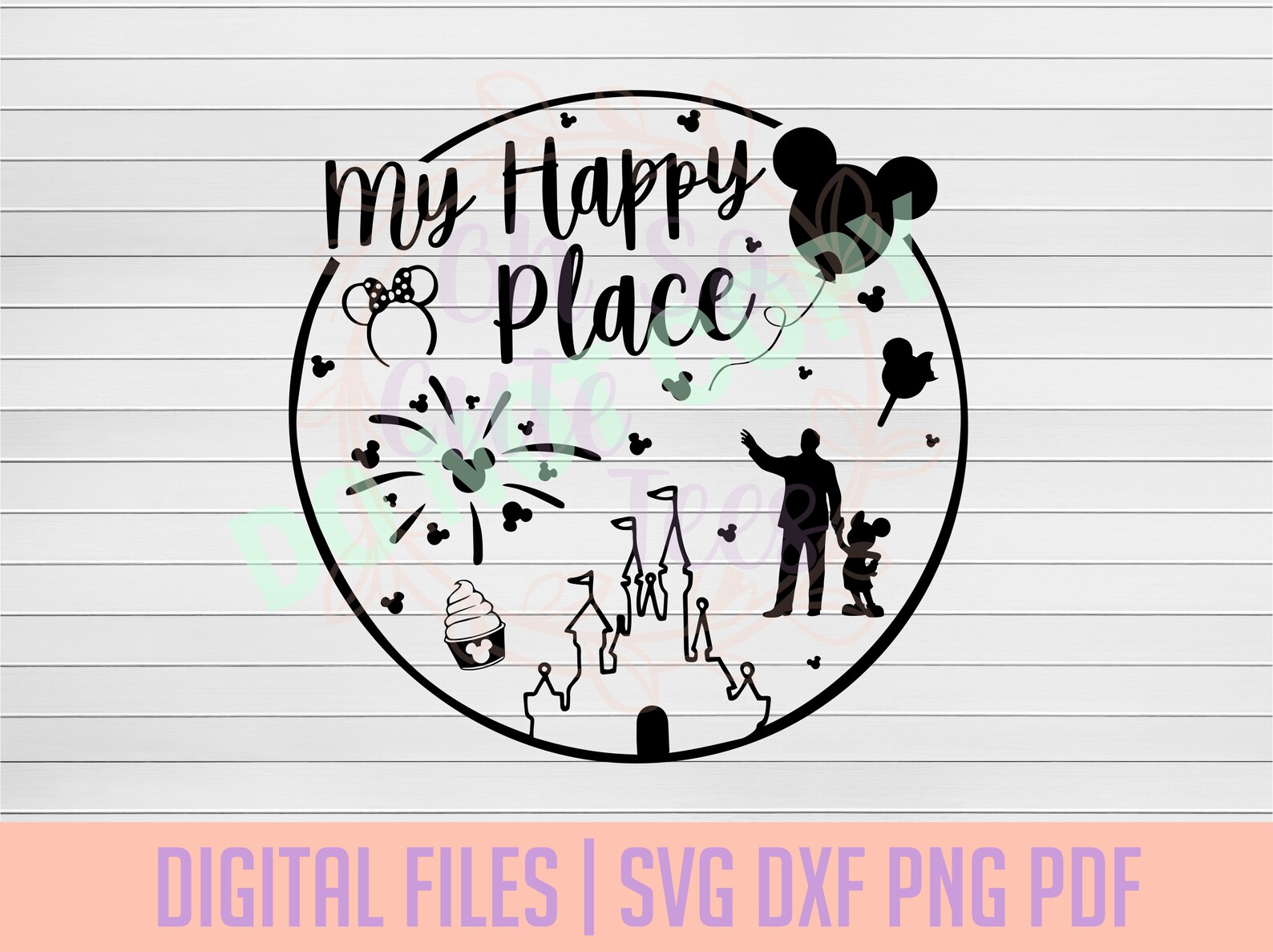 My Happy Place Disney World Disney DIGITAL DOWNLOAD svg Etsy France