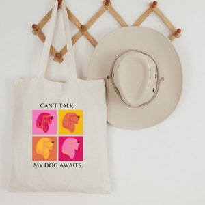 Dog Mom Tote Bag, Dog Lover, Dog Parent, Dog People, Spoiled Dogs, Gift for Dog Lovers, Animal Lover, Dog Bag