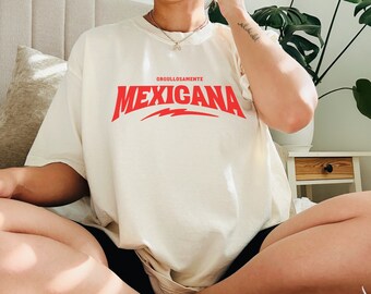 Comfort Colors Mexicana Shirt | Distressed Mexicana T-Shirt | Orgullosamente Mexicana Shirt | Proud Mexicana T-Shirt | Cute Mexicana Shirt