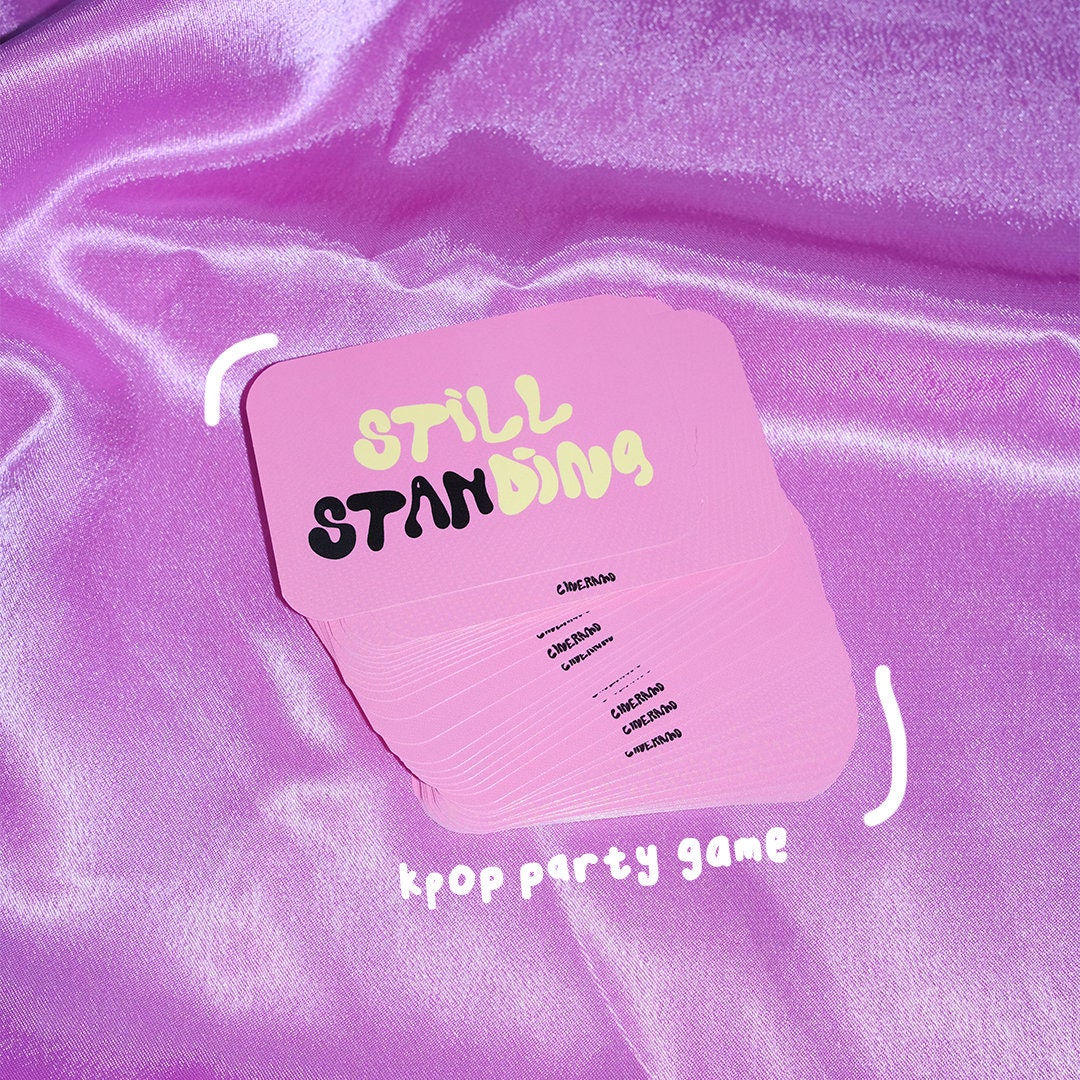 Still Standing Kpop Drinking Game Etsy