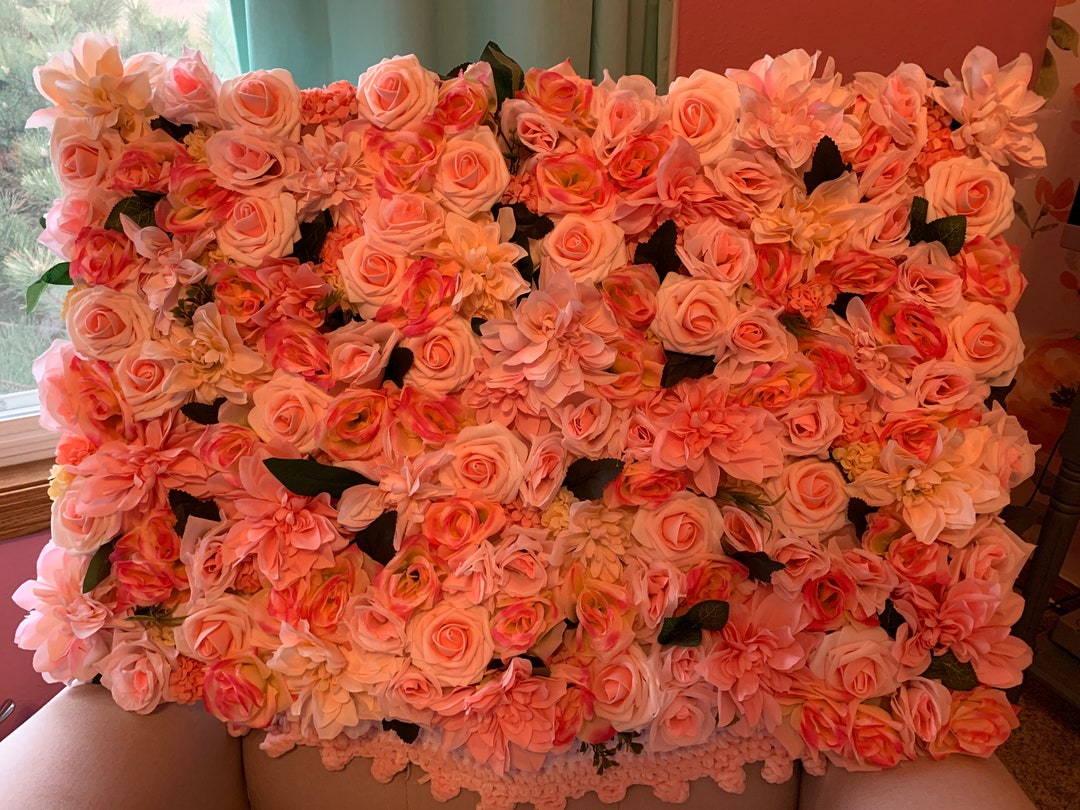 Pink Wall Flower Board Etsy