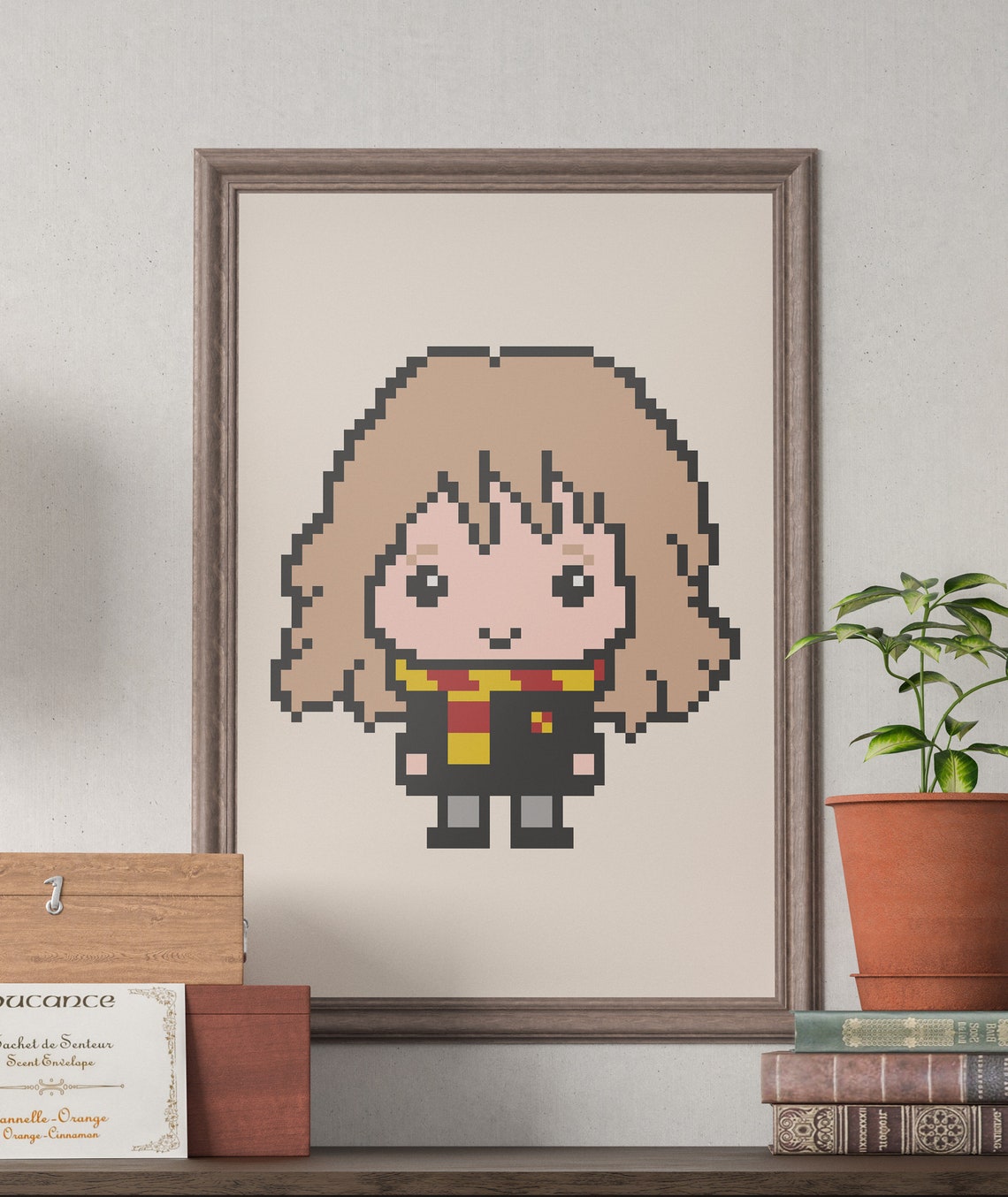 Hermione Granger Pixel Art Poster Etsy