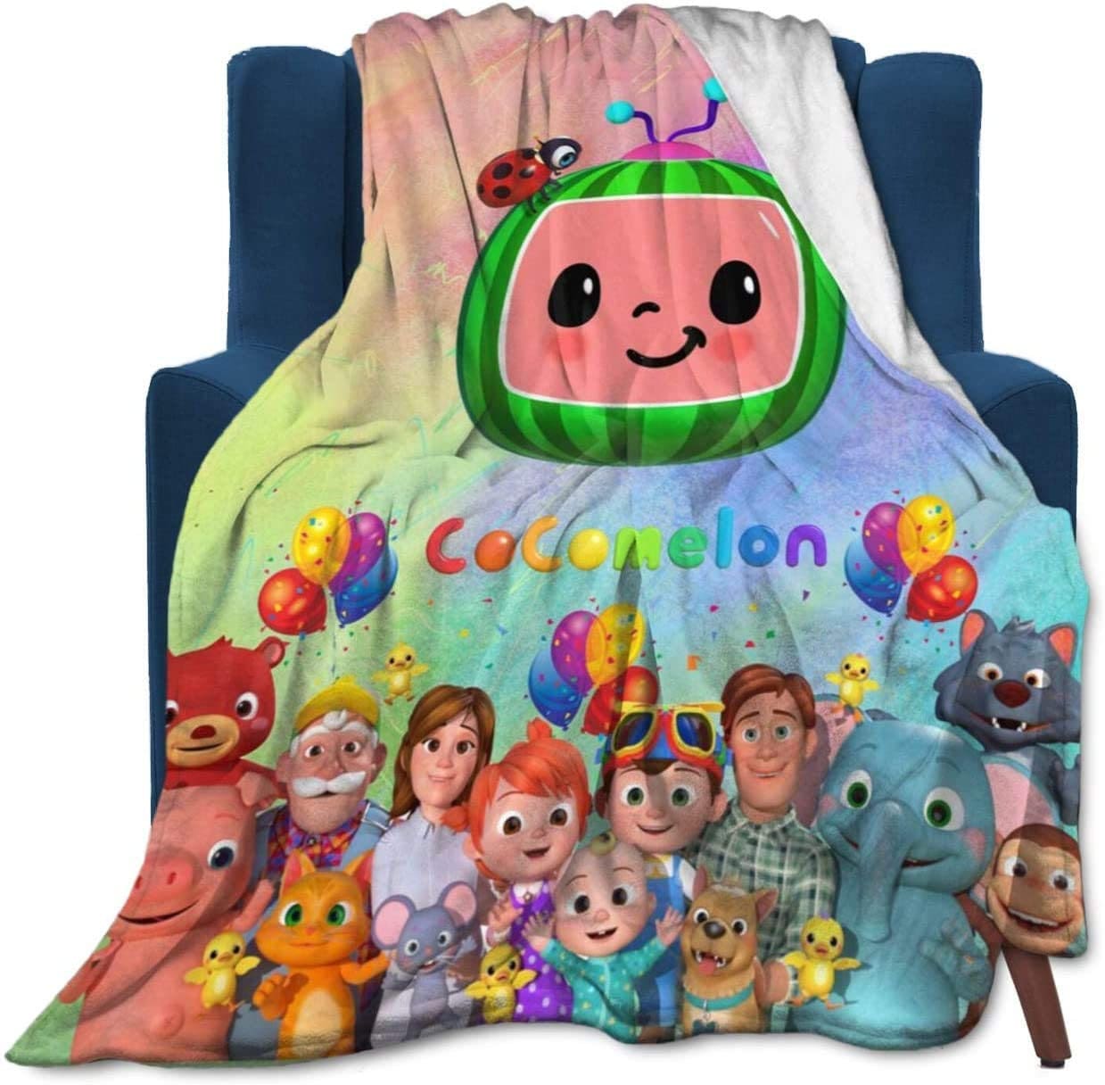 Cartoon Melon Cocomelon Throw Blanket Ultra-Soft Warm Cozy | Etsy