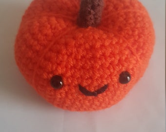 Set 2 Pumpkin  Handmade Crochet  - Amigurumi - Halloween Decorations - Fall Decor Autumn Gifts