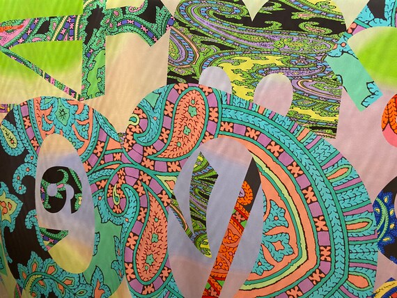 Authentic Roberto Cavalli Silk Fabric Made in Italy - Etsy display picture 2