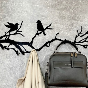 Hook coat rack. Branch wall hook. Metal rack. Hanging Coat Rack. Wall hanger. Steel metal hook. Coat hanger wall.