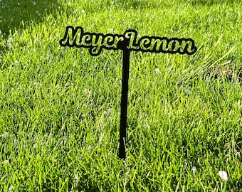 Metal plant stakes, metal garden sign, plant markers, vegetable tags, garden  stakes, herb markers, metal yard art, garden gift