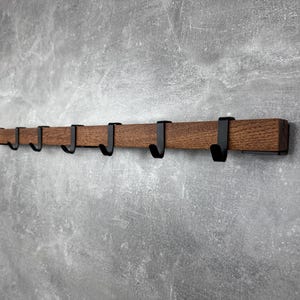 Wooden coat rack, wall coat hooks, key holder for wall, coat rack wall mount, entryway furniture, home and living, minimalist coat rack